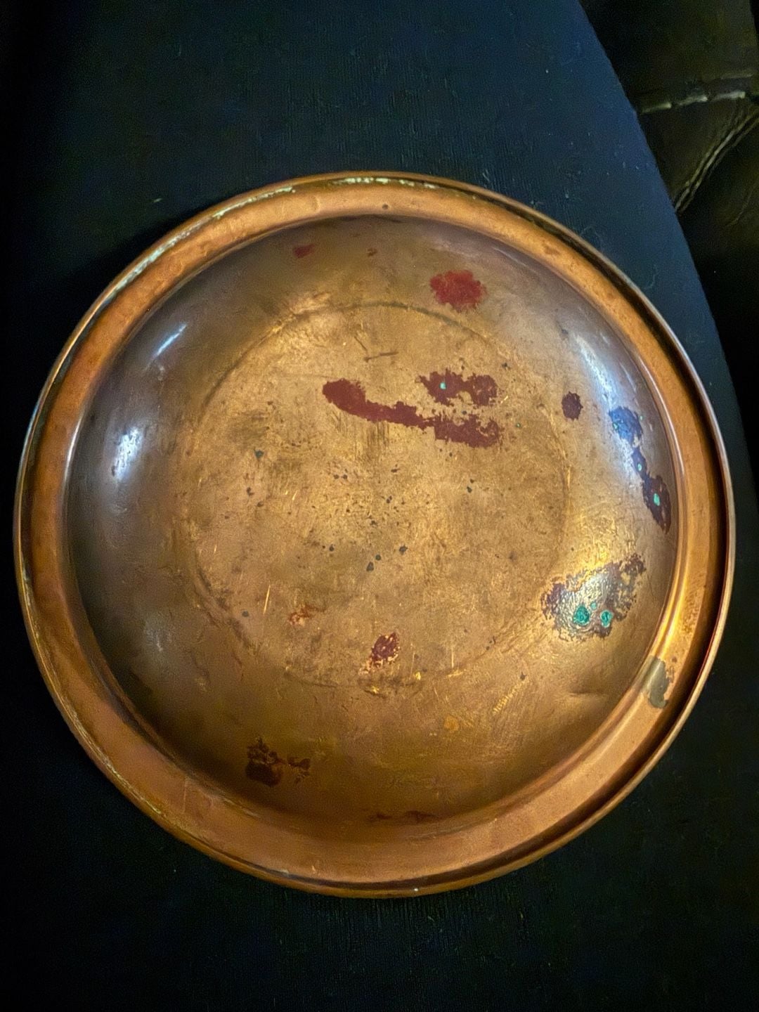 Quaker State Motor Oil Vintage Copper Bowl 4