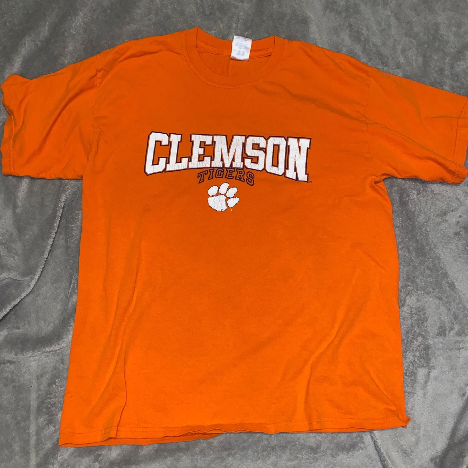 Gildan Clemson Tigers T-Shirt Size L Orange Graphic NCAA 3