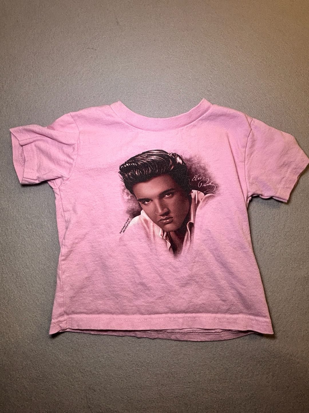 Rabbit Skins Elvis Presley The Stare T-Shirt Size 3 Pink 2