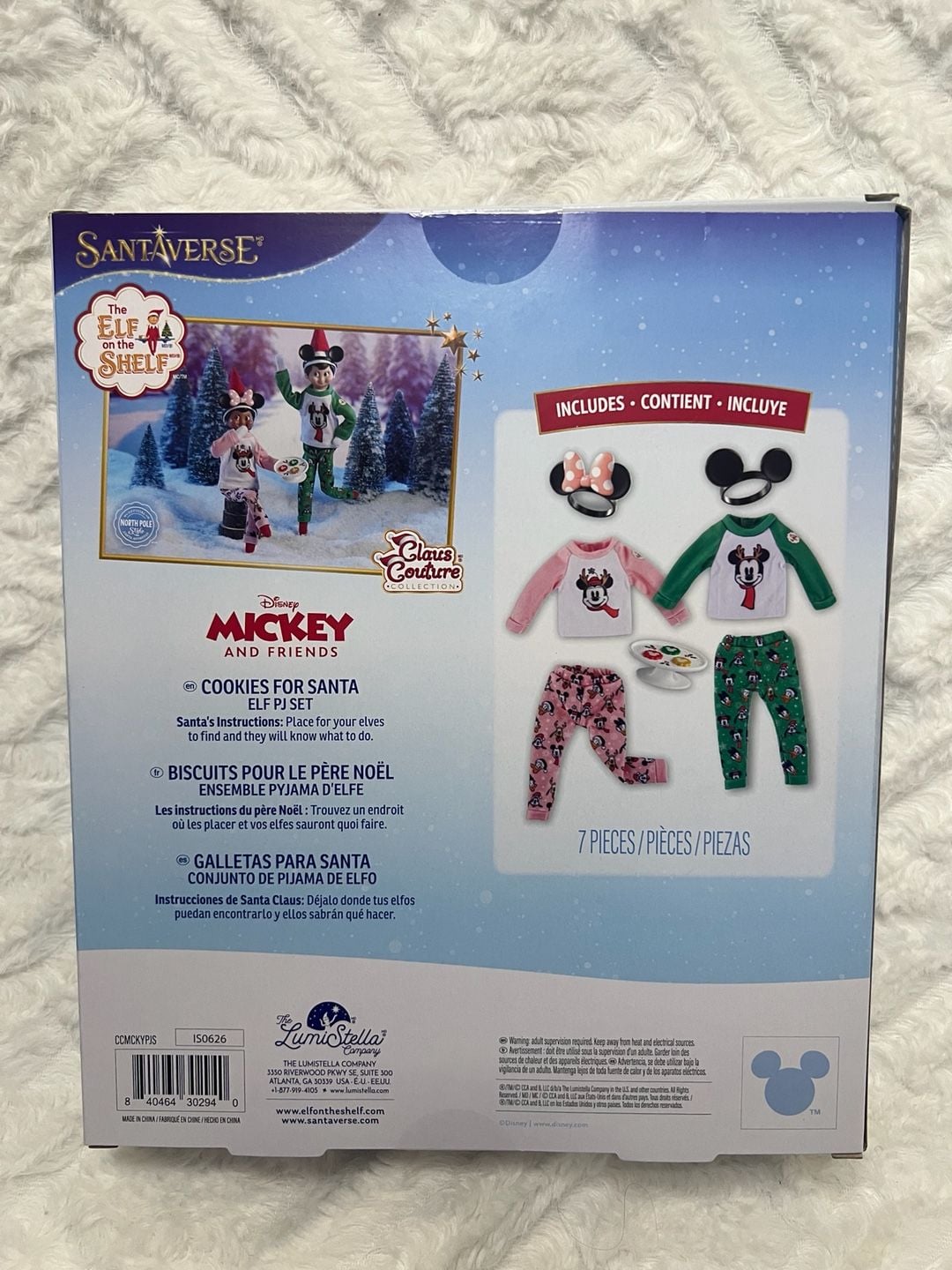 NIB The Elf on the Shelf Cookies for Santa Elf PJ Set 2
