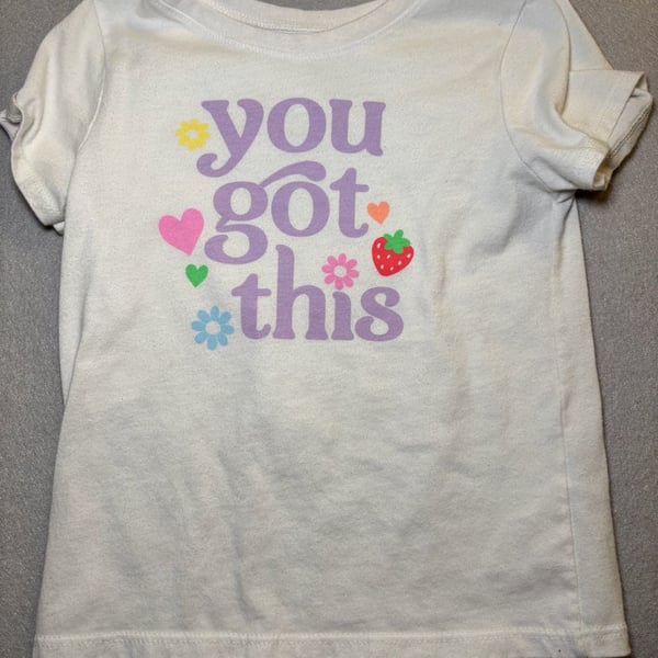 Garanimals You Got This Graphic T-Shirt Size 3T White