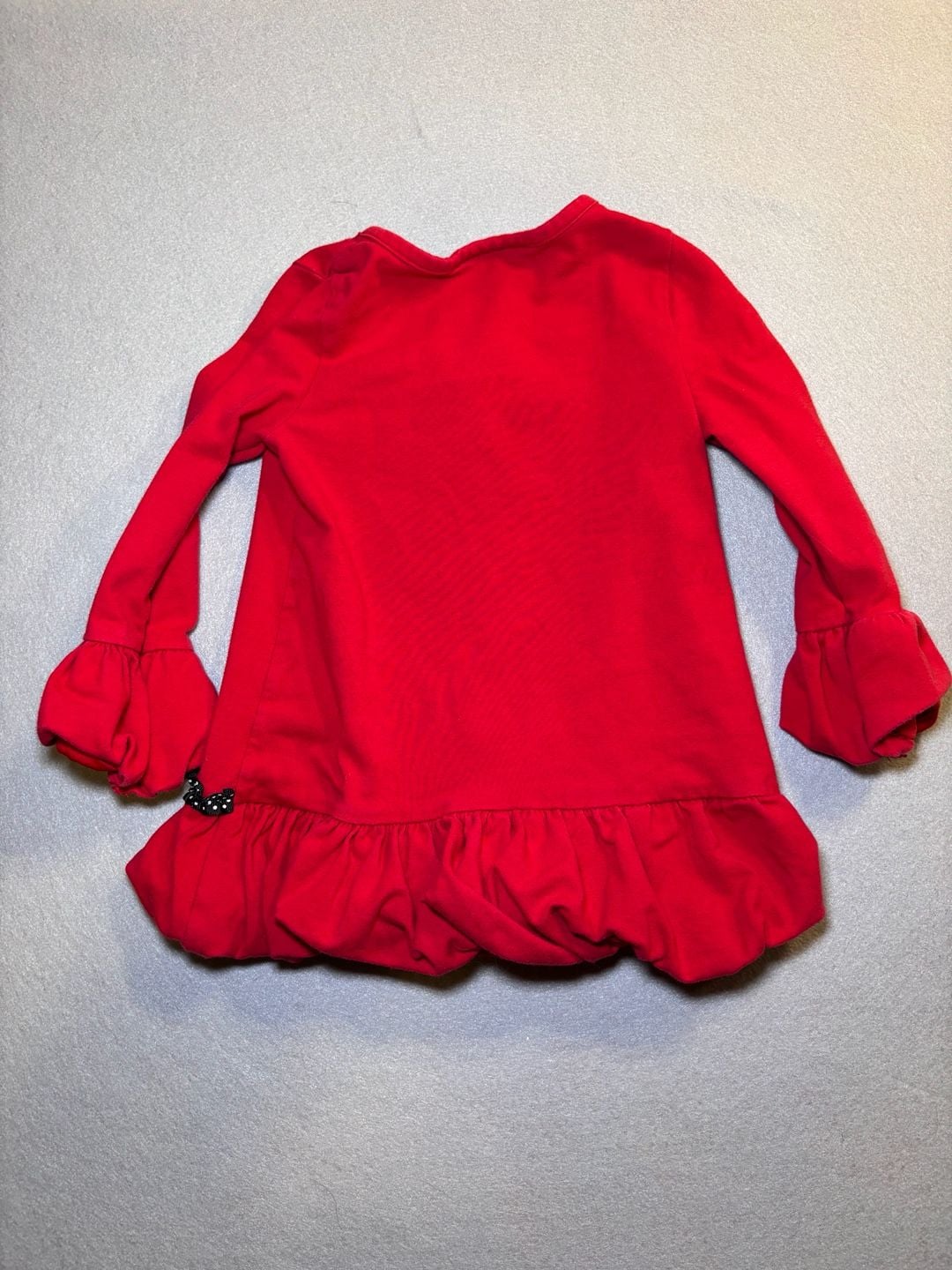 Allison Ann Christmas Tree Tunic Size 3/3T Red Ruffle Long Sleeve 4