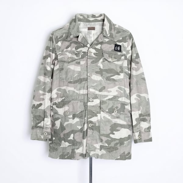Mother Camo Field Jacket Size L Multi Cotton Utility Cargo 1222