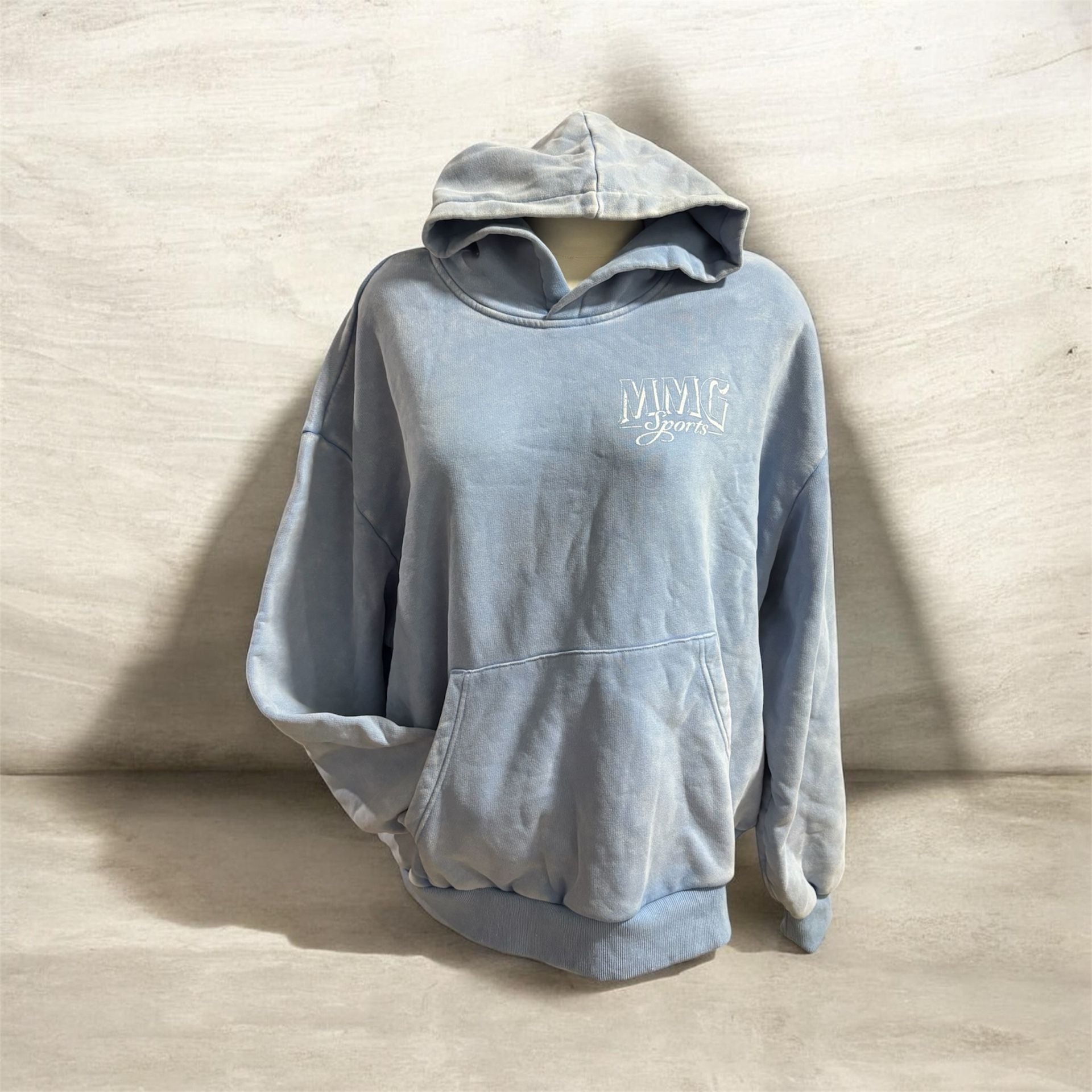 MMG Sports Hoodie Size S Light Blue Graphic Truck 2