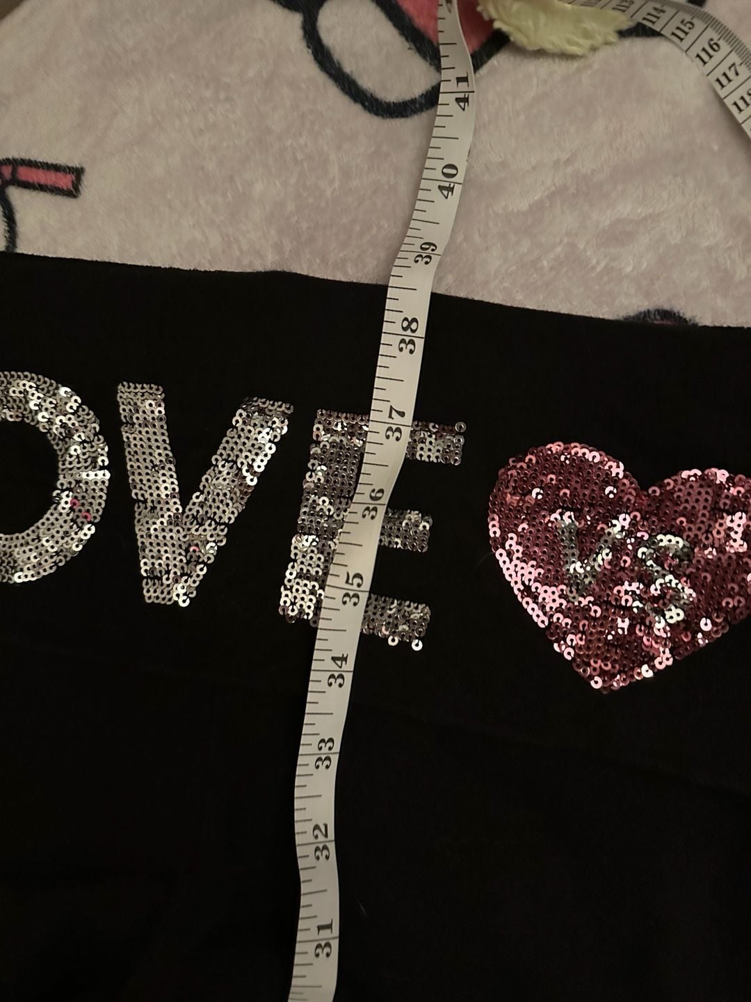 2013 Victorias Secret Sequin Foldover Yoga Pants 6