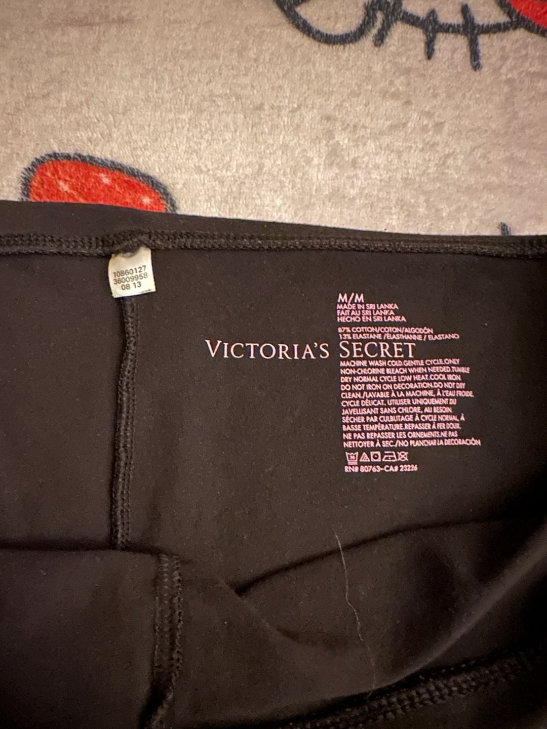 2013 Victorias Secret Sequin Foldover Yoga Pants 9