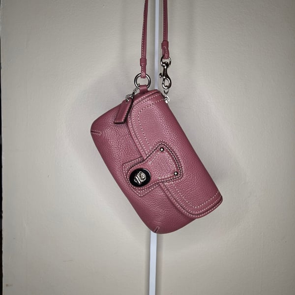 Coach Legacy Flap Wristlet Clutch Pink