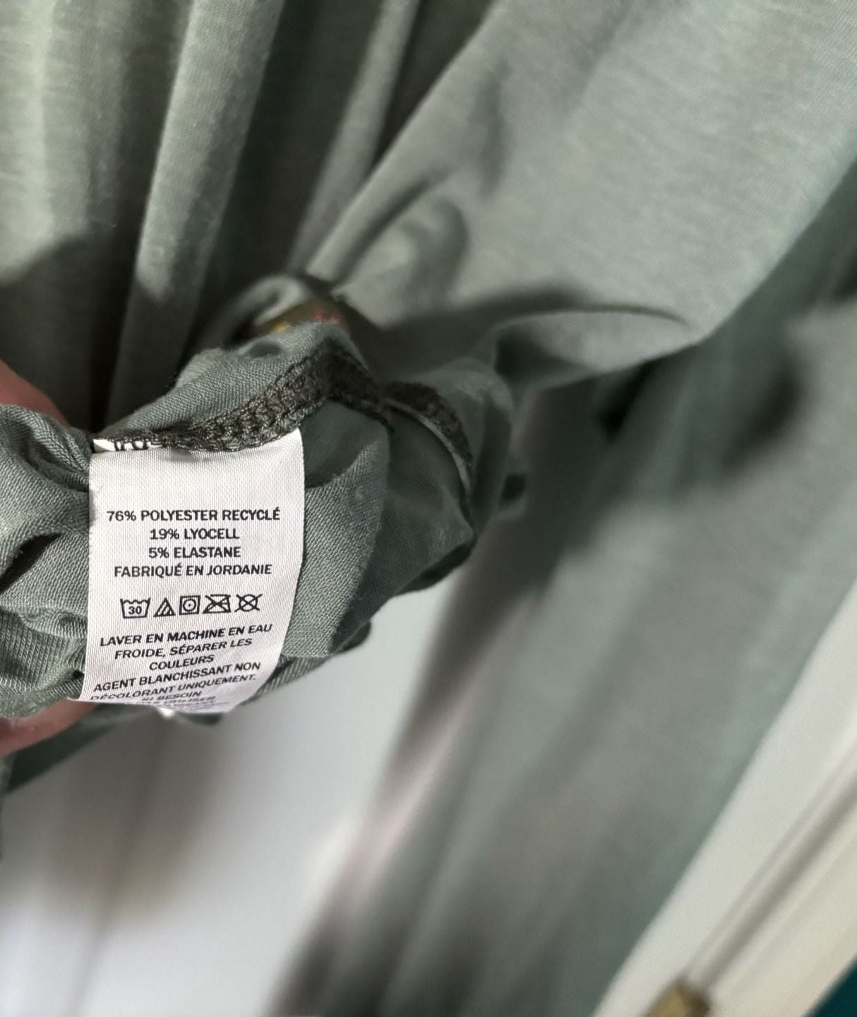 L.L.Bean Half Zip Pullover Shirt Green Recycled Polyester 8