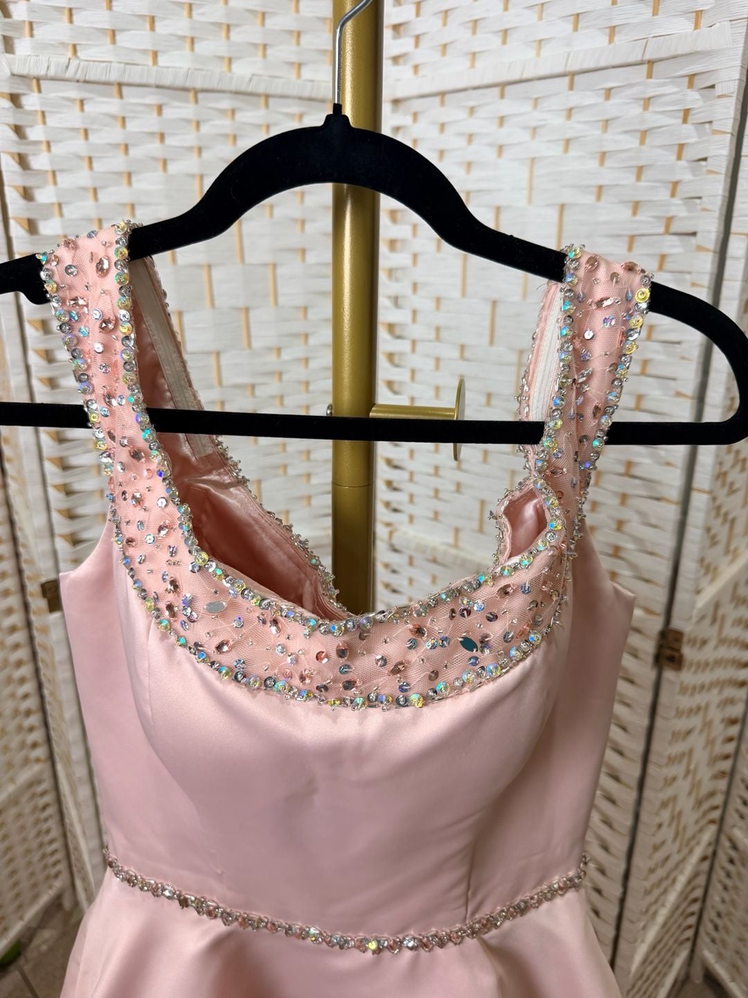 Morilee Madeline Gardner Party Dress Size 4 Pink Beaded Cocktail 3