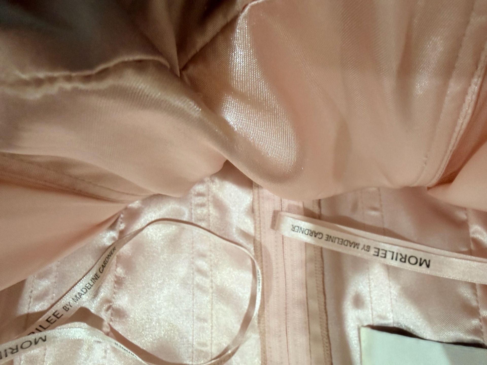 Morilee Madeline Gardner Party Dress Size 4 Pink Beaded Cocktail 8