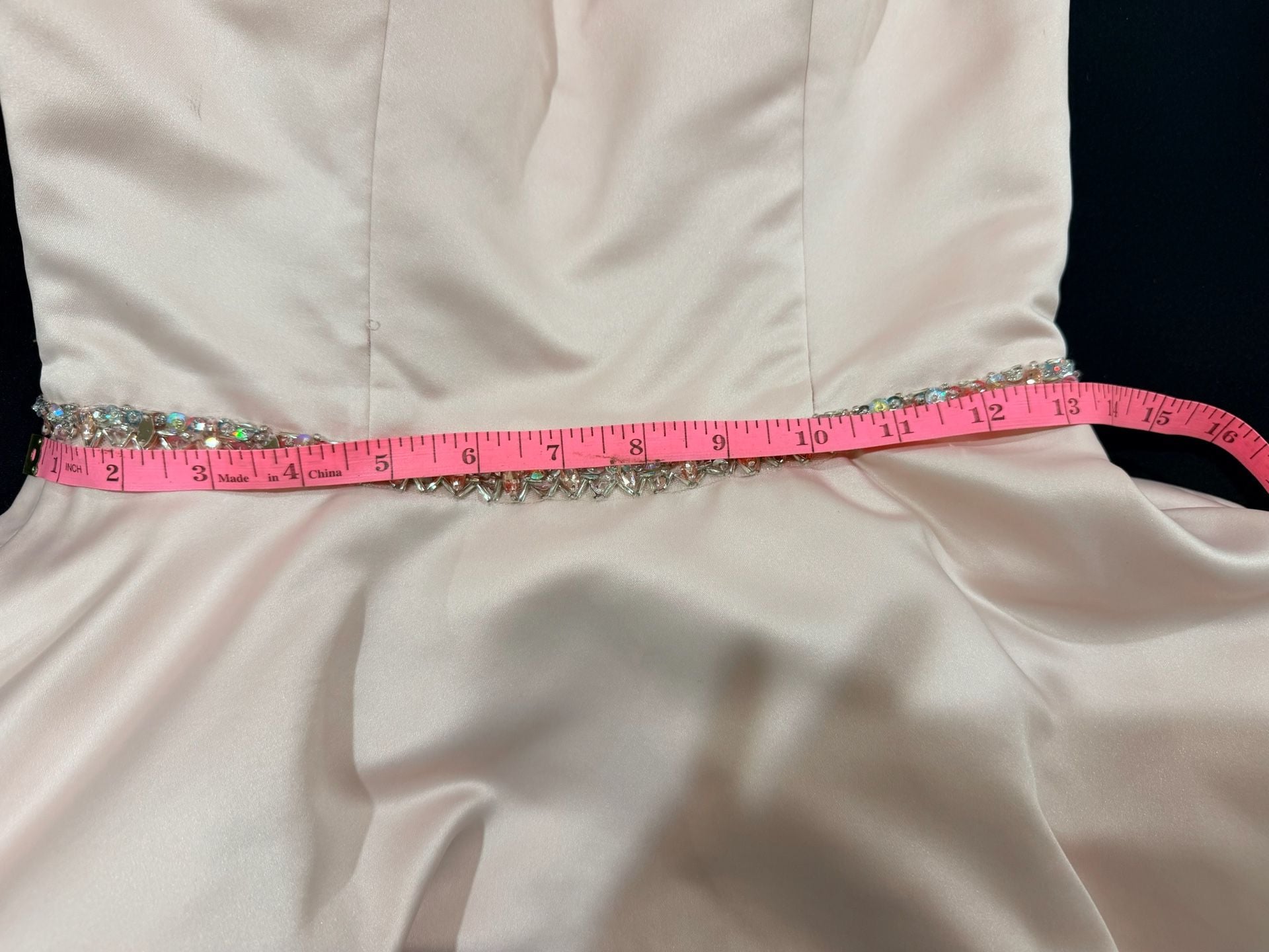 Morilee Madeline Gardner Party Dress Size 4 Pink Beaded Cocktail 10
