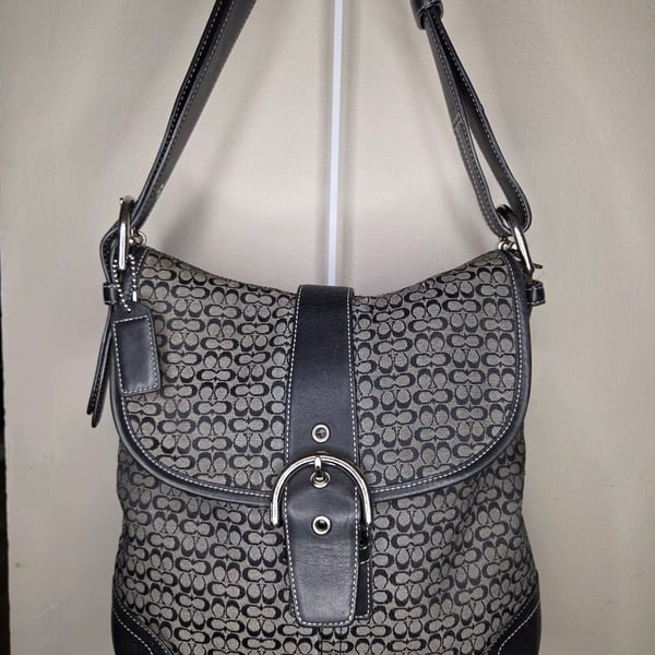Coach Soho Signature Canvas Shoulder Bag