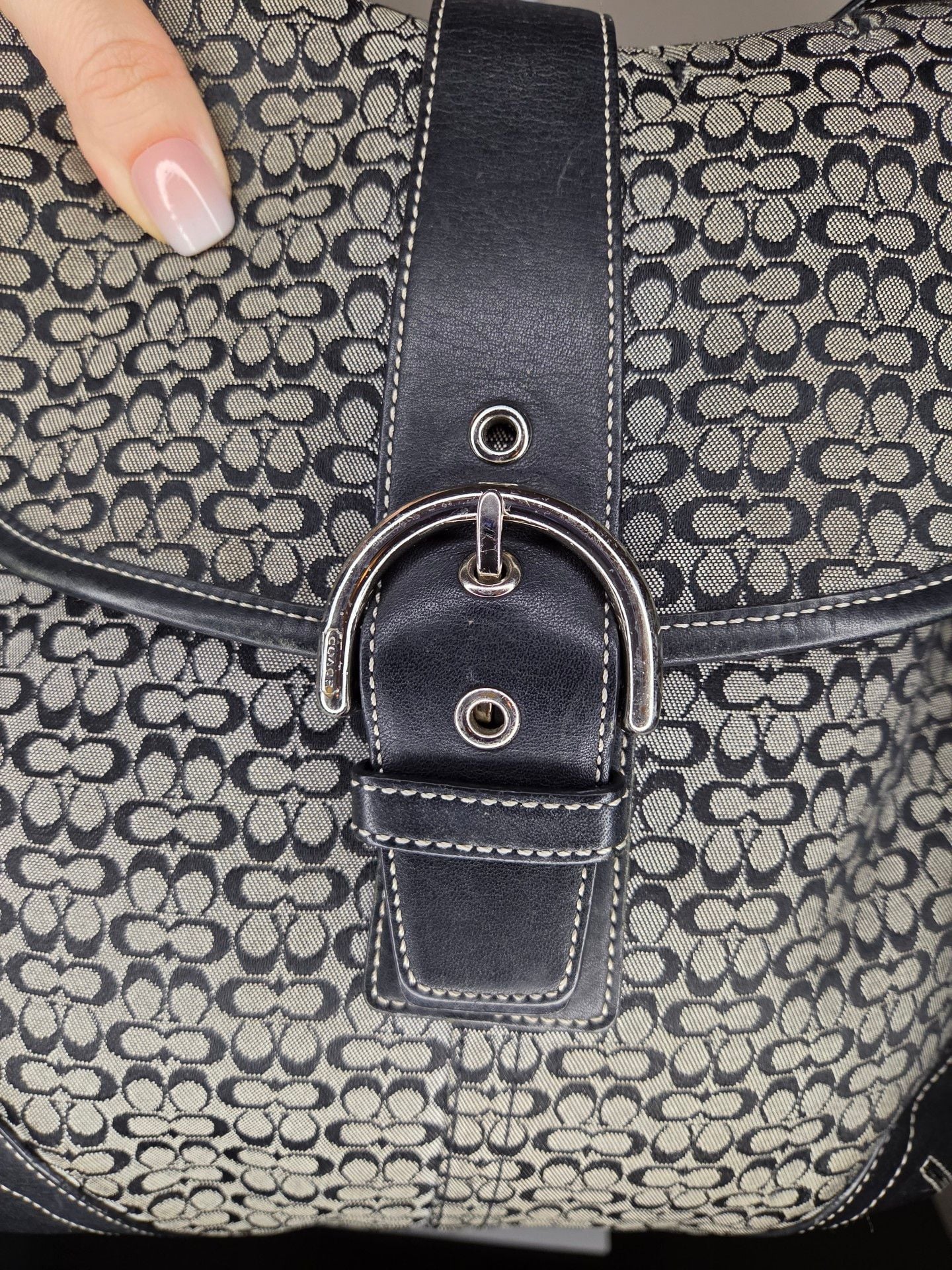 Coach Soho Signature Canvas Shoulder Bag 7
