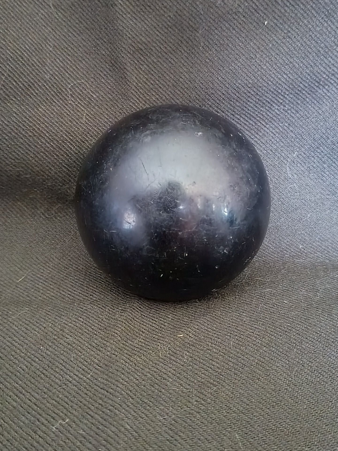AMF Amflite Vintage Toy Bowling Ball Black Plastic Miniature 1