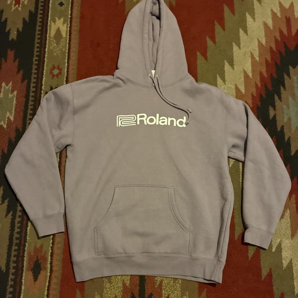 Roland Lifestyle Hoodie Size X-Large Purple Logo Sweatshirt