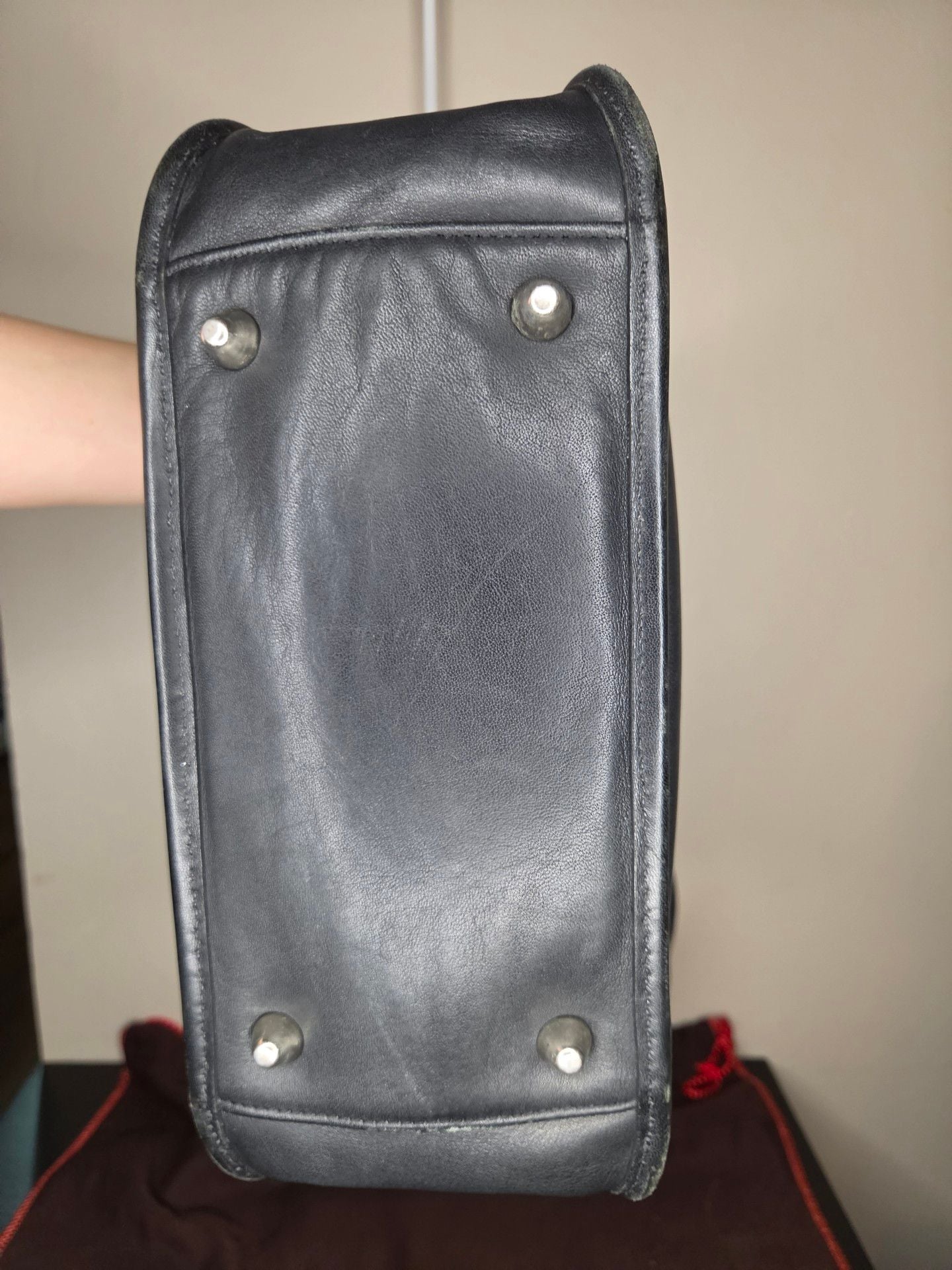 Coach Black Leather Janice Legacy Hobo Shoulder Bag 4