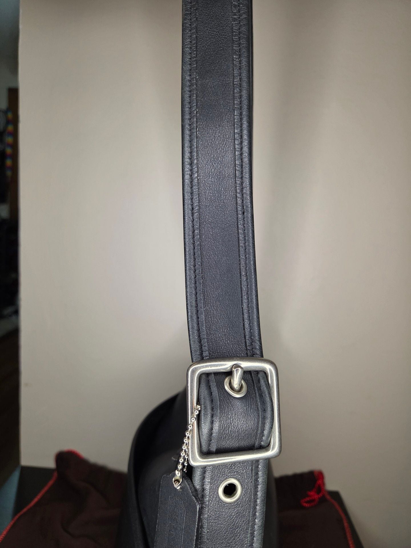 Coach Black Leather Janice Legacy Hobo Shoulder Bag 6