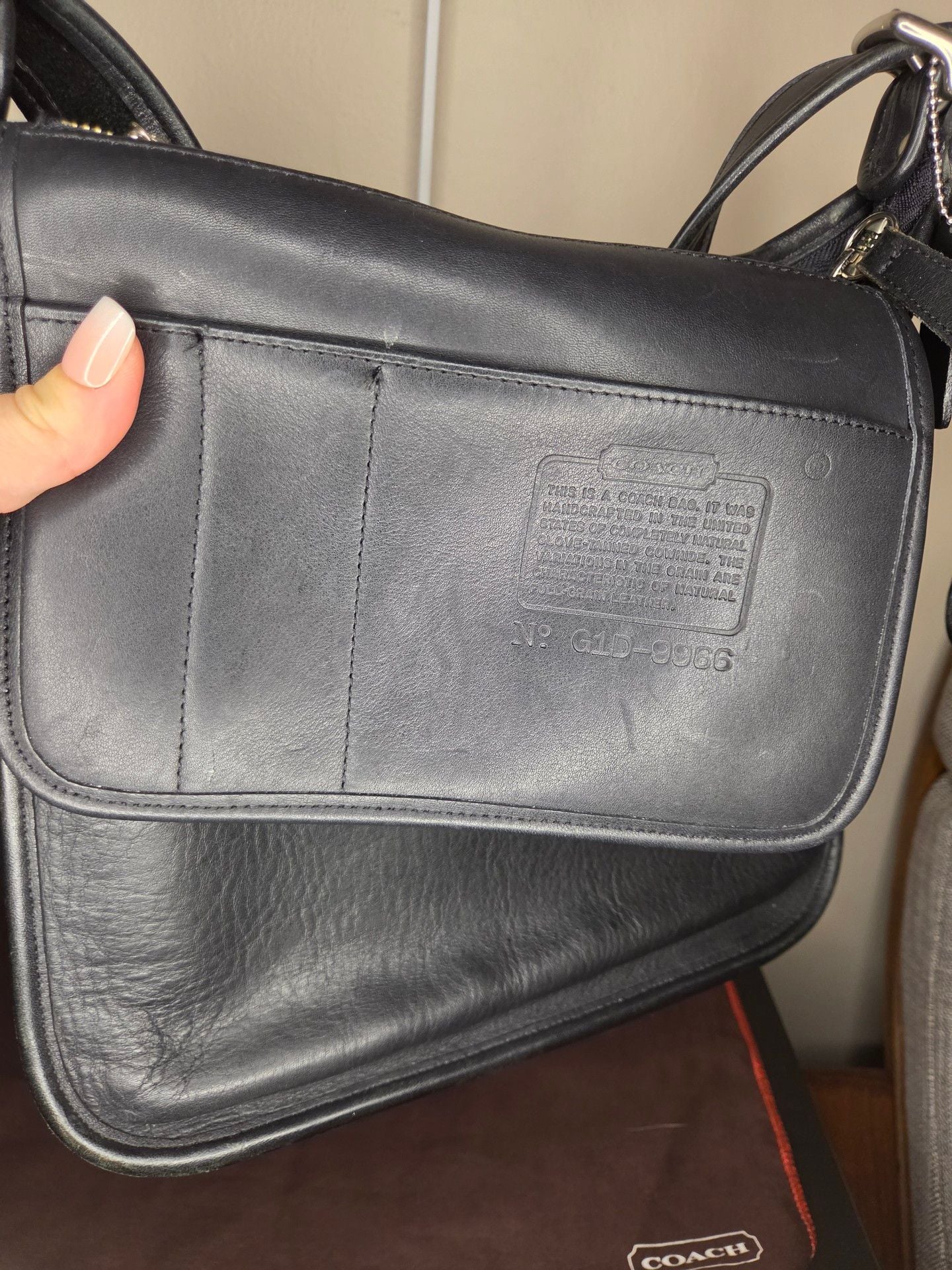 Coach Black Leather Janice Legacy Hobo Shoulder Bag 11