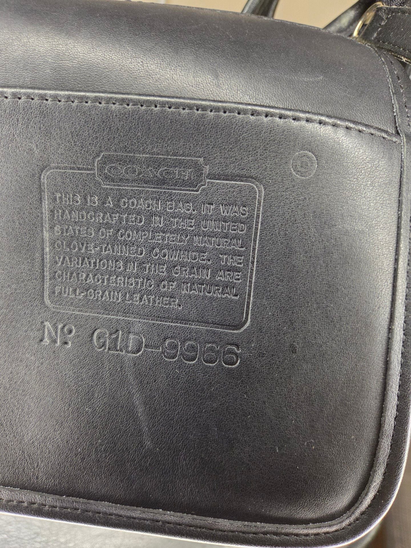 Coach Black Leather Janice Legacy Hobo Shoulder Bag 12