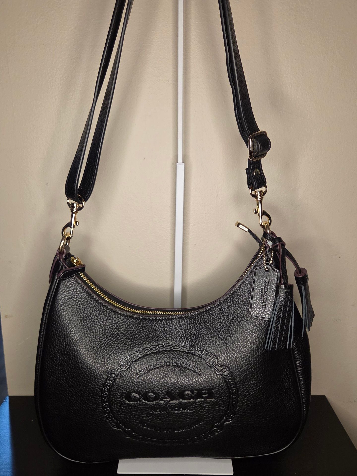 Coach Teri Hobo - Black shoulder/crossbody bag
2
