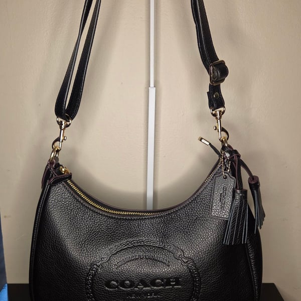 Coach Teri Hobo - Black shoulder/crossbody bag