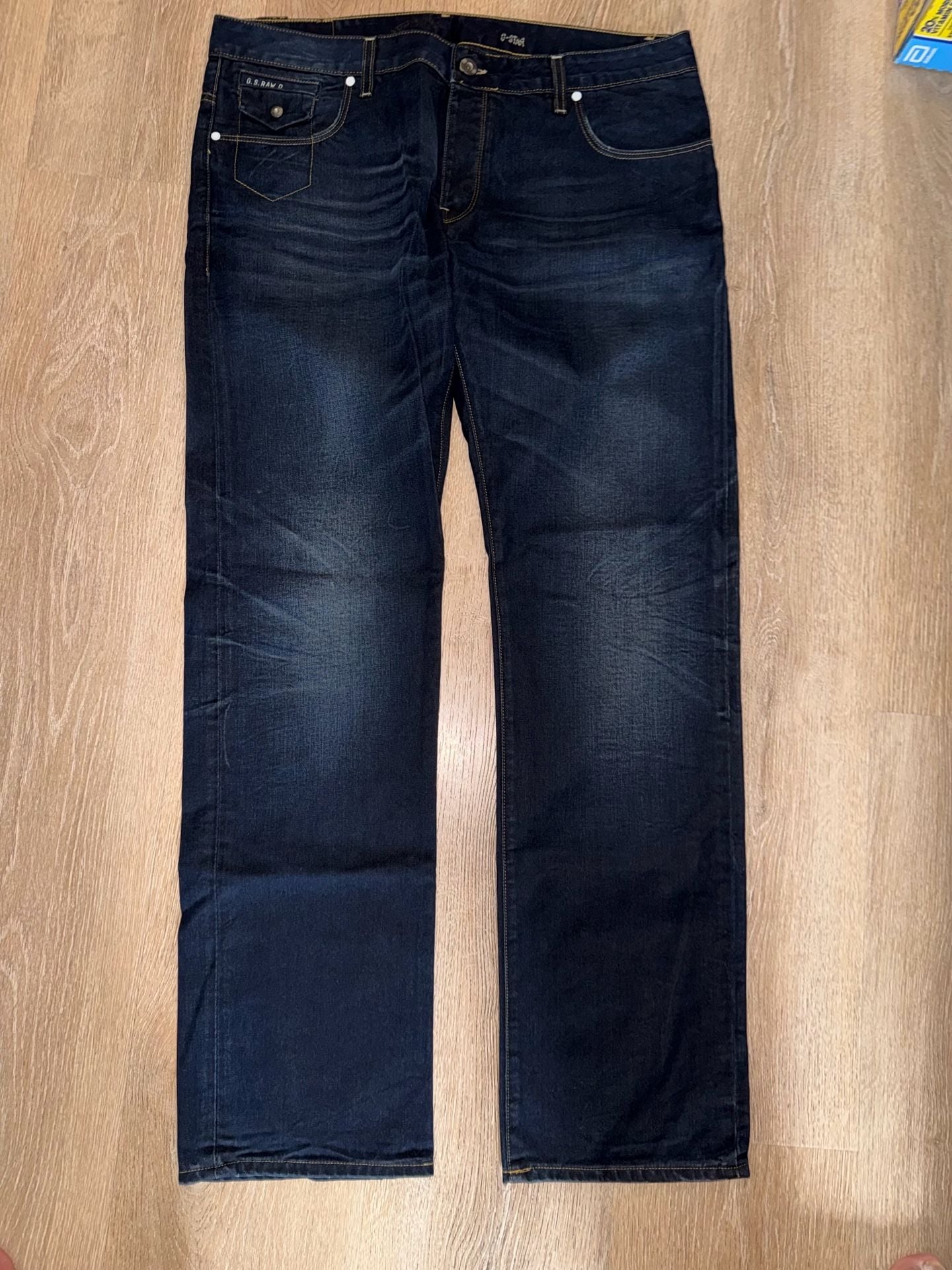 G-Star Raw Morris Low Straight Jeans Size 38x34 Blue Denim 2