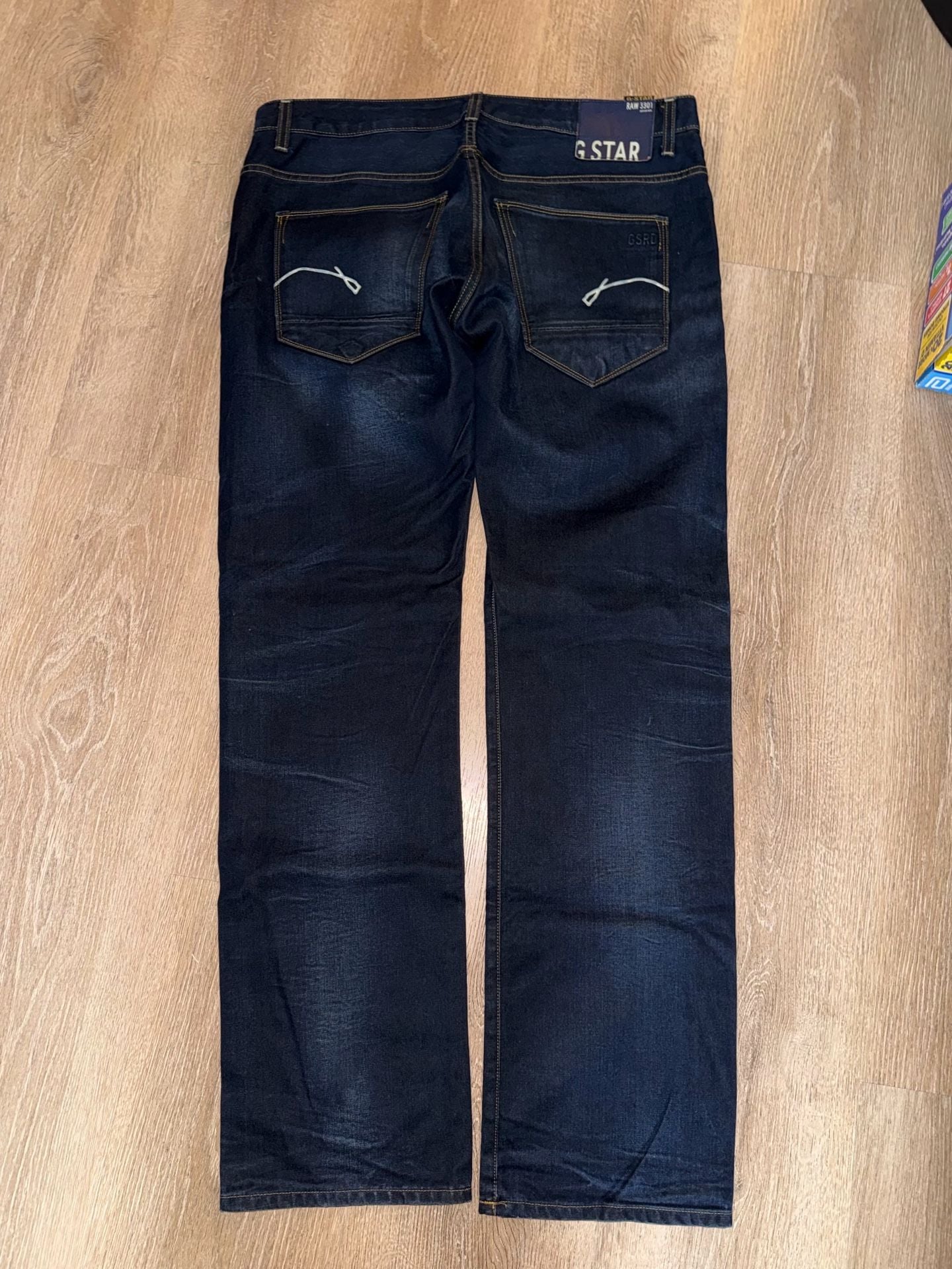 G-Star Raw Morris Low Straight Jeans Size 38x34 Blue Denim 3