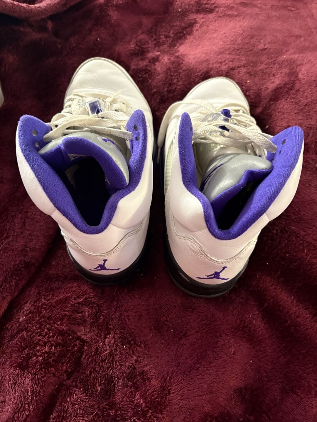 Nike Air Jordan 5 Retro Dark Concord White Purple Shoes 2