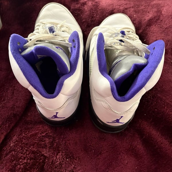 Nike Air Jordan 5 Retro Dark Concord White Purple Shoes
