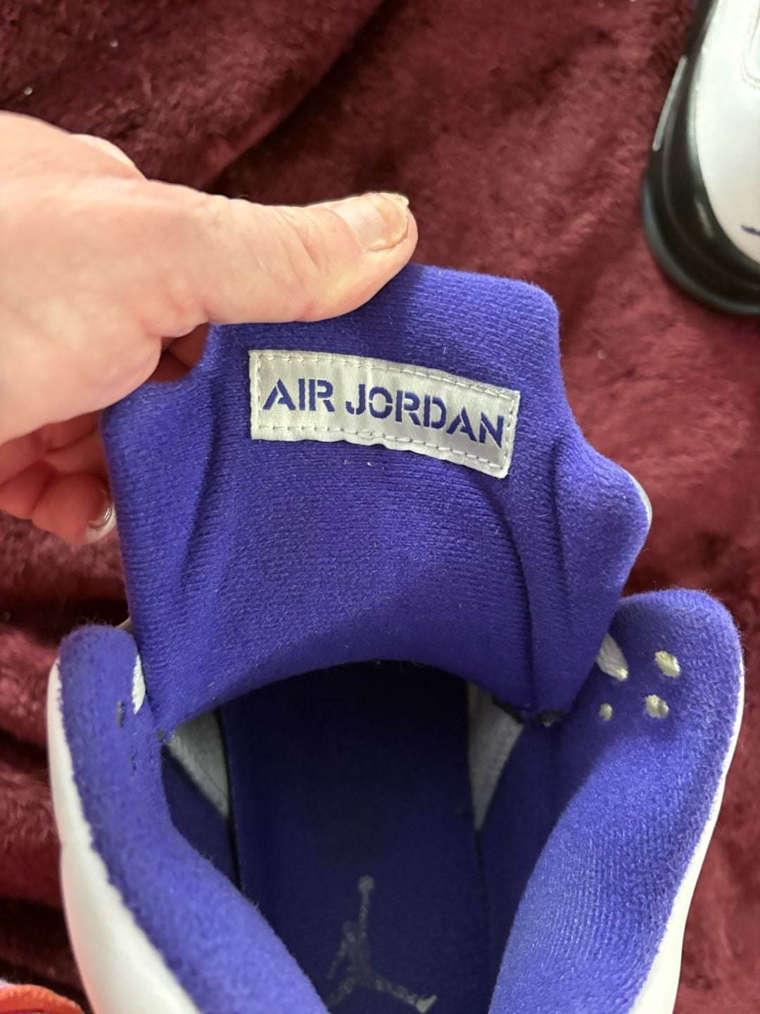 Nike Air Jordan 5 Retro Dark Concord White Purple Shoes 6