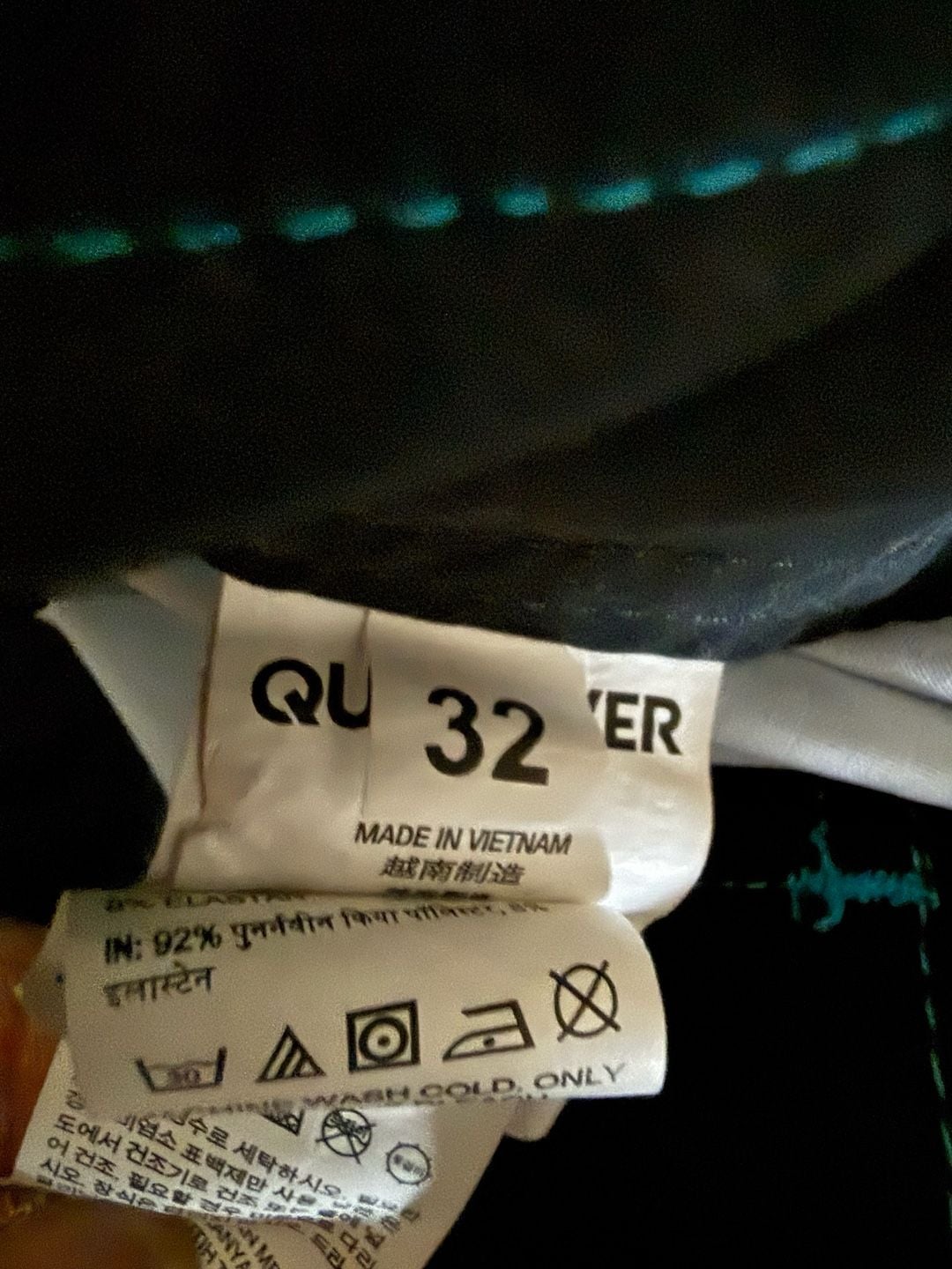 Quiksilver Highline New Wave Board Shorts Size 32 Blue Surf Swim Trunks 5