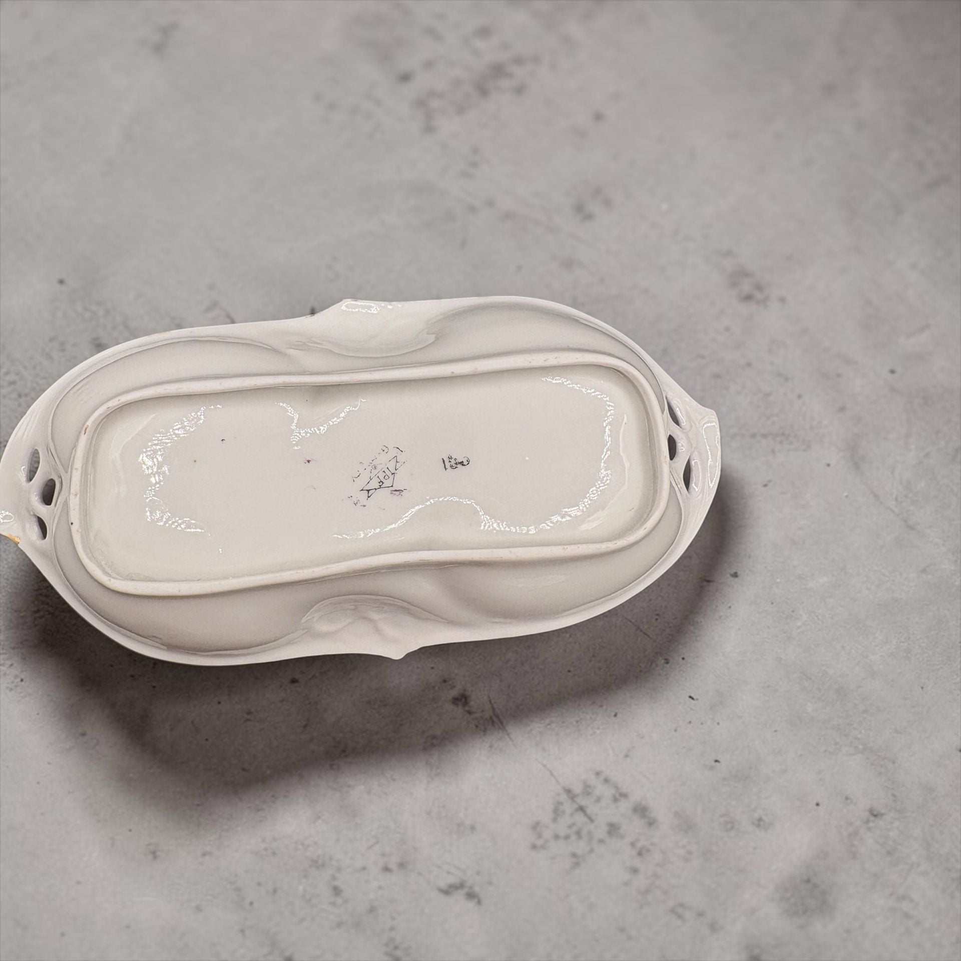 IPF Germany Handled Divided Porcelain Dish Set 2 Pcs 3