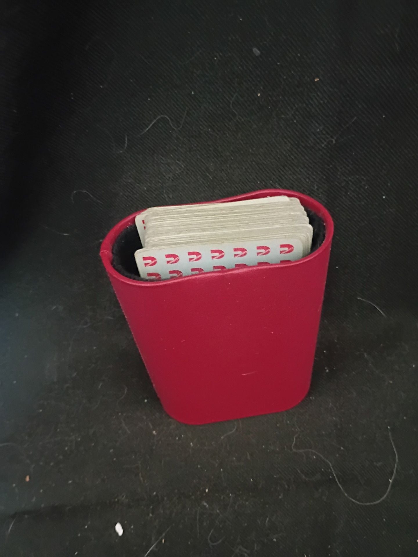 Cummins Playing Cards with Red Leather Case 1