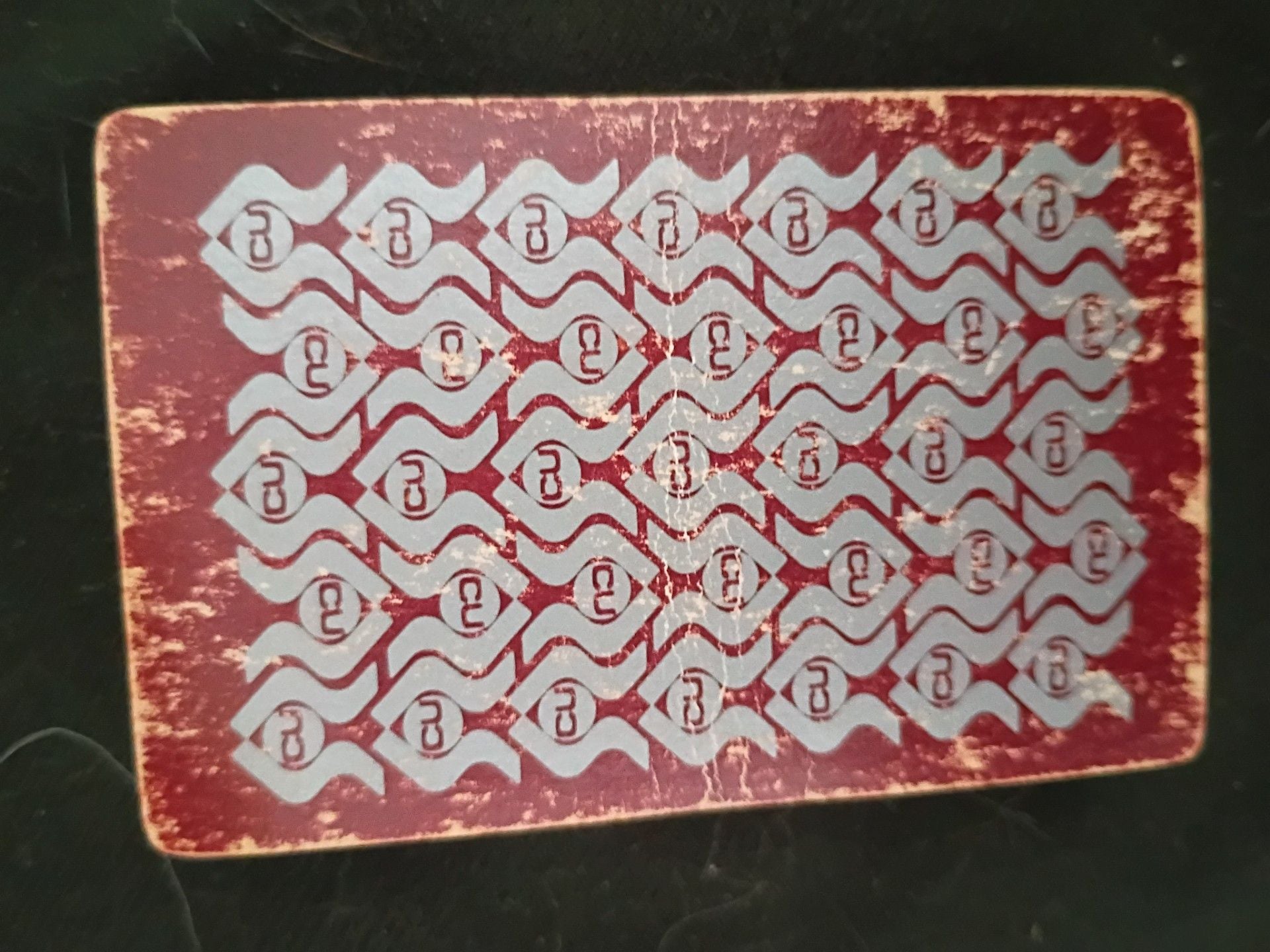Vintage Plastic Coated Playing Cards Red CU Back Jokers Included 1