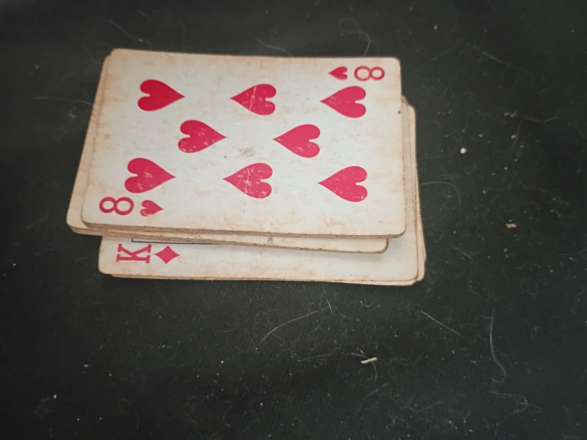 Vintage Plastic Coated Playing Cards Red CU Back Jokers Included 2