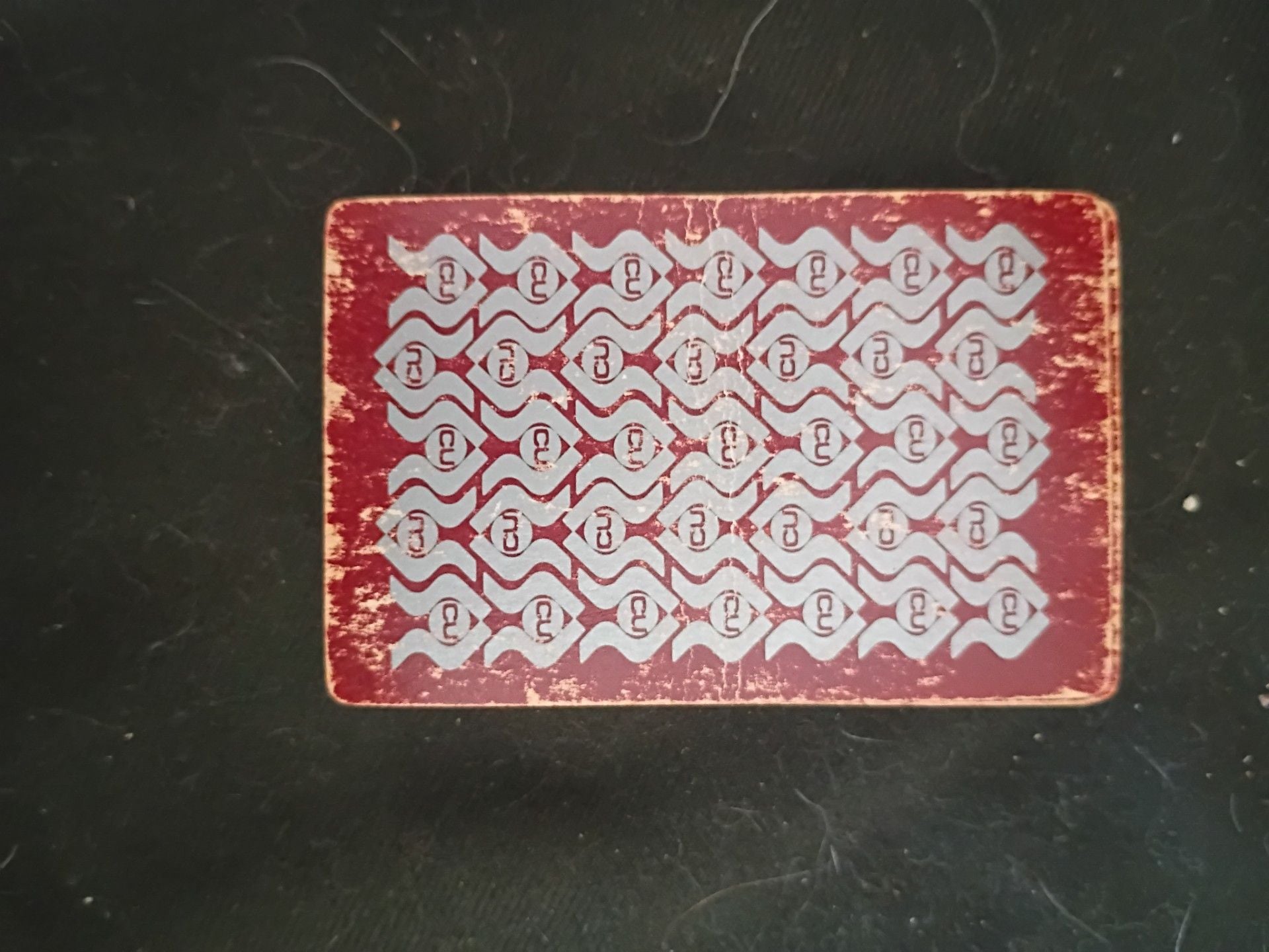 Vintage Plastic Coated Playing Cards Red CU Back Jokers Included 5