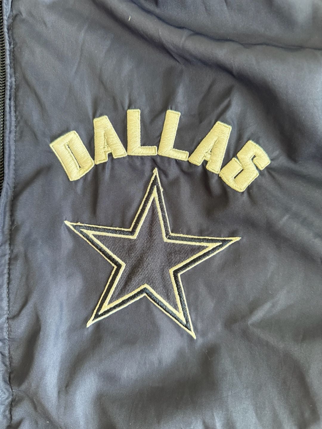 Dallas Cowboys NFL Jacket Size L reversible Hooded Full Zip football fan 6