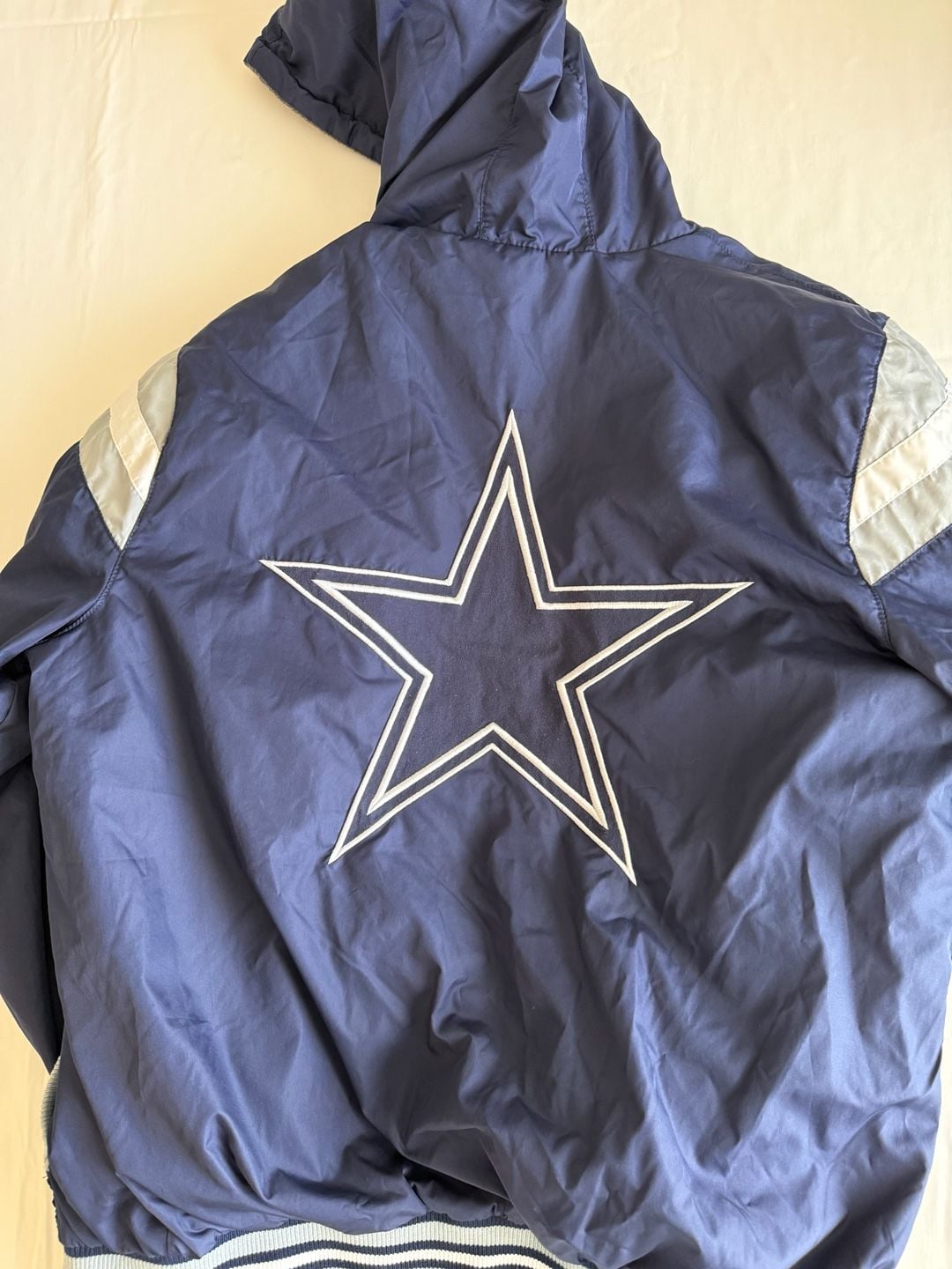 Dallas Cowboys NFL Jacket Size L reversible Hooded Full Zip football fan 7