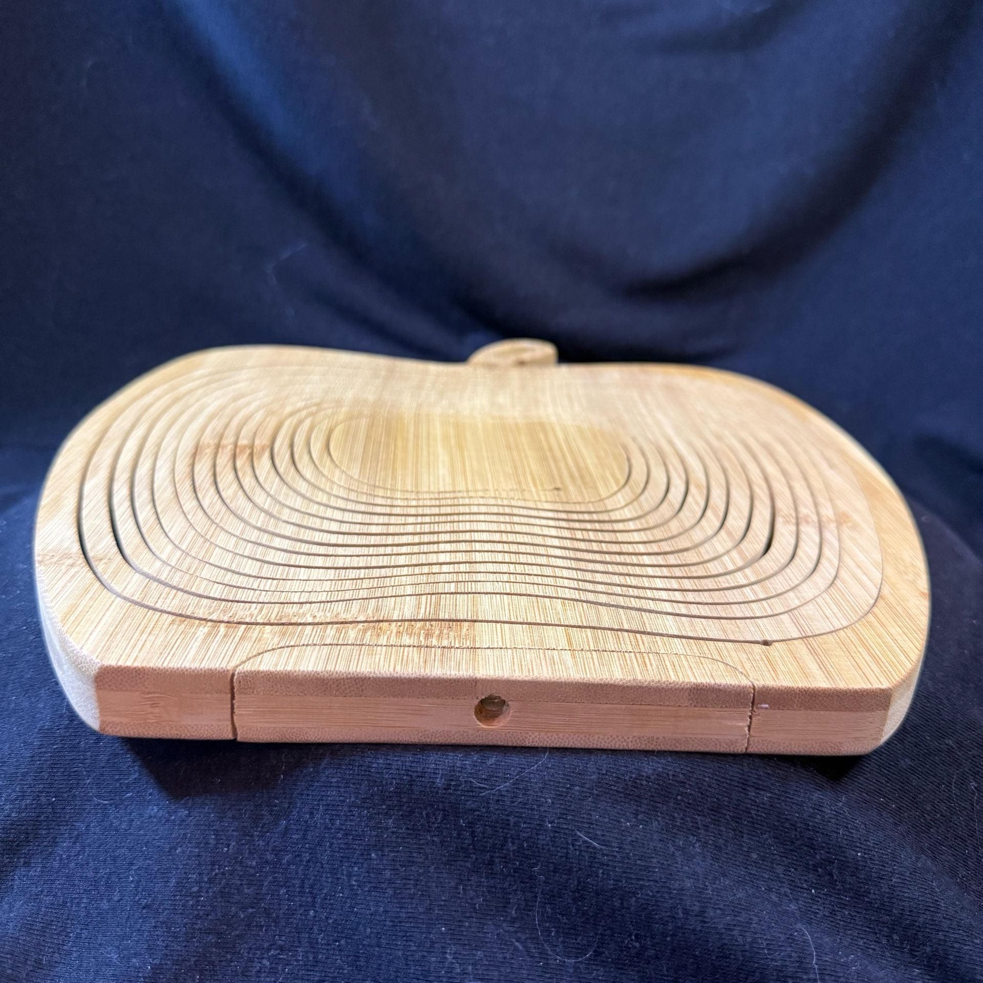 Bamboo Apple Collapsible Fruit Basket Trivet 6