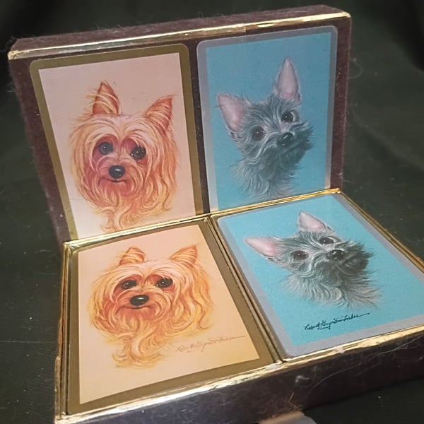 Congress Playing Cards Robert Guzman Forbes Scottie Terriers Double Deck