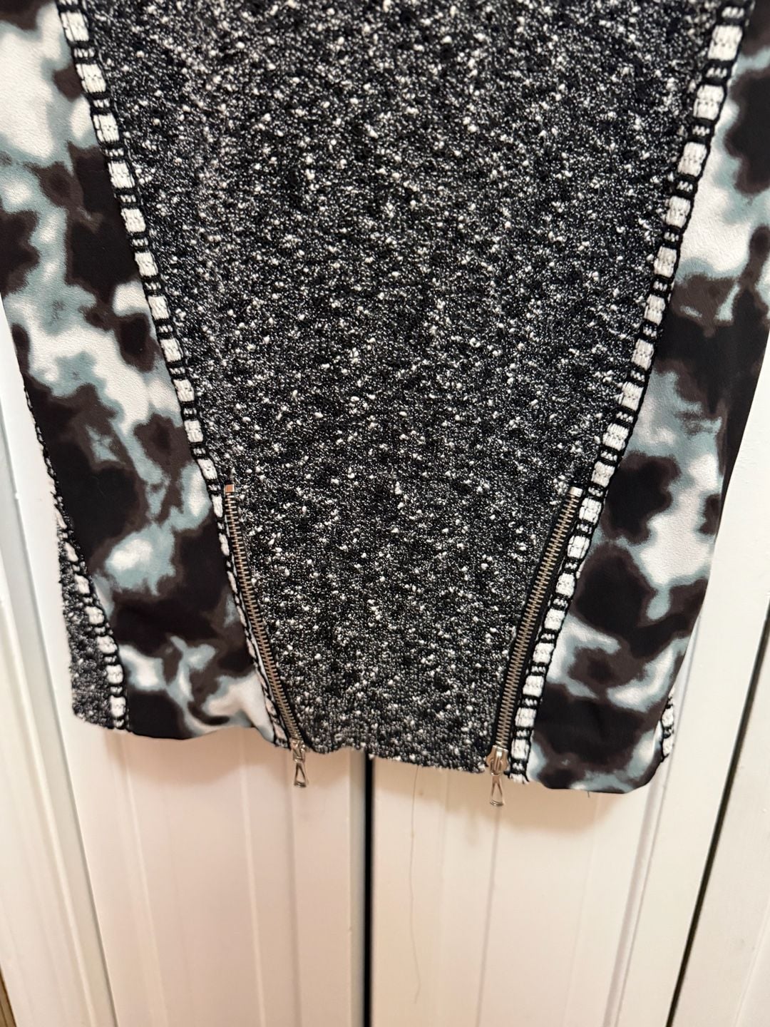 Rachel Roy Dress Size 4 Black White Tweed Cloud Sleeveless 3