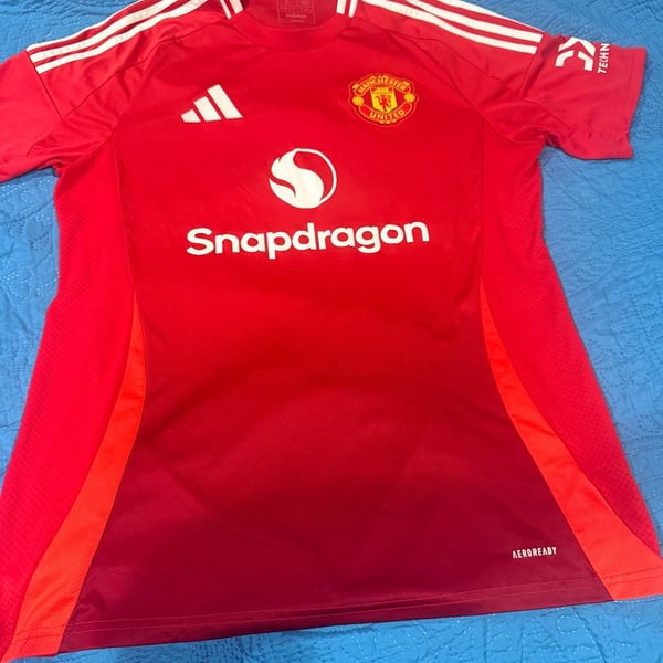 Adidas Manchester United 2024/25 Home Jersey Size L Red White