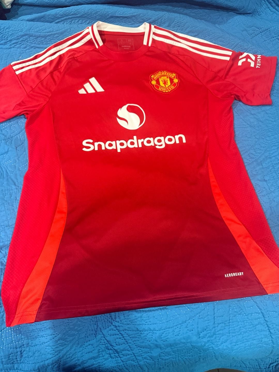 Adidas Manchester United 2024/25 Home Jersey Size L Red White 4
