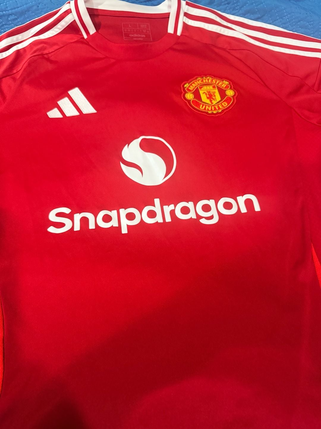Adidas Manchester United 2024/25 Home Jersey Size L Red White 5