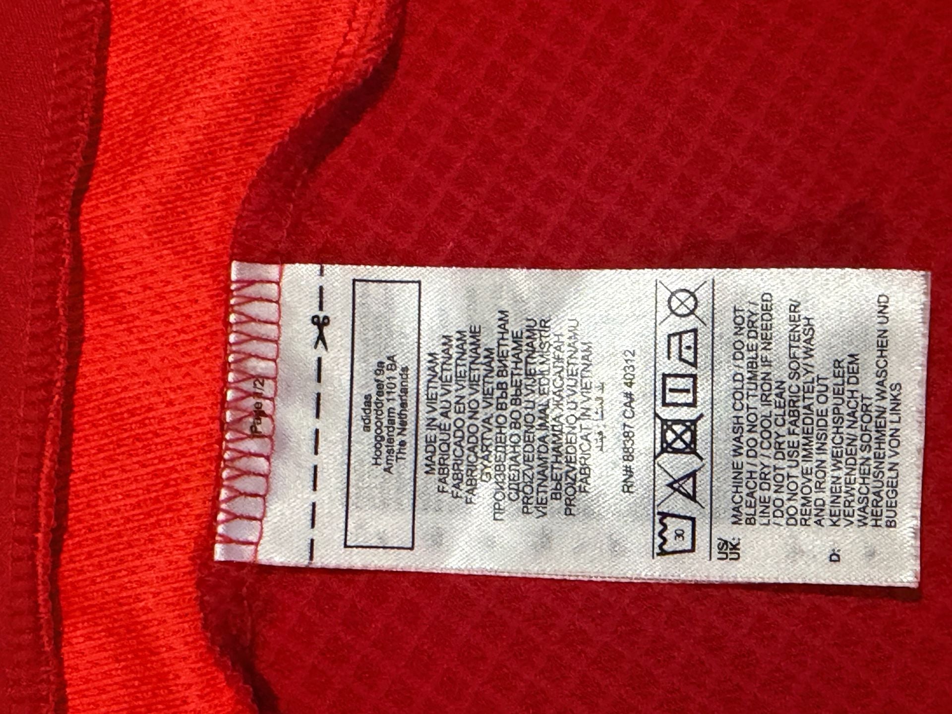 Adidas Manchester United 2024/25 Home Jersey Size L Red White 8