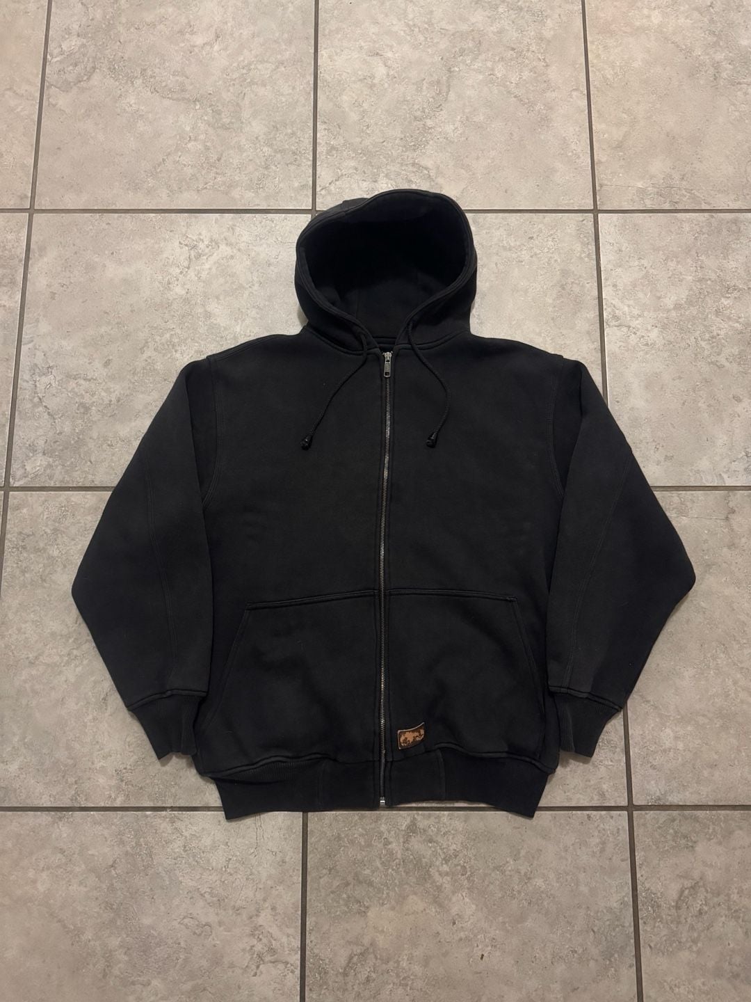 Walls Blizzard Pruf Zip Up Hoodie Size Large Regular Black 2