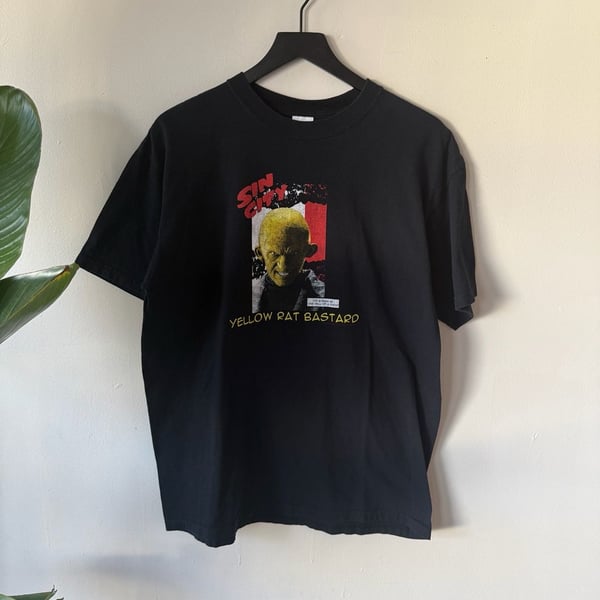 Anvil Sin City Yellow Rat Bastard T-Shirt Size L Black Movie Promo