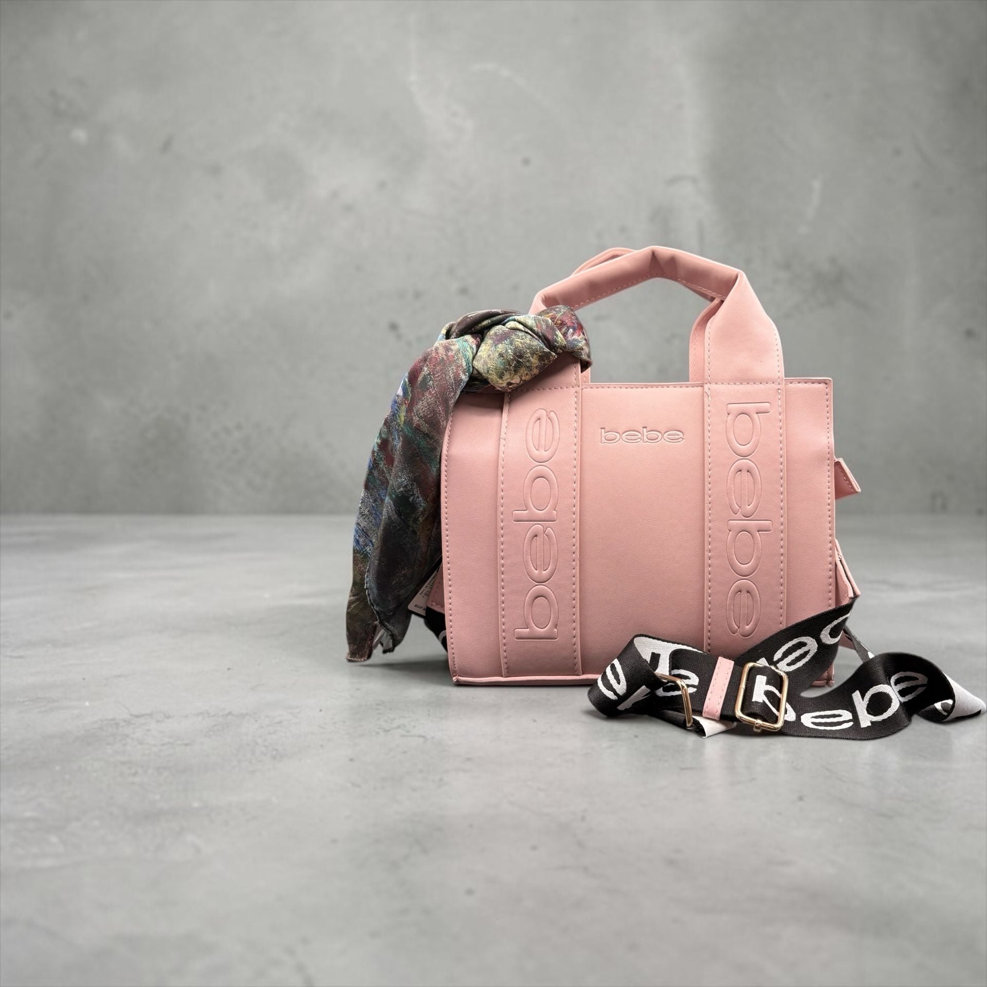 Bebe Hana Mini Satchel Crossbody Bag Pink 3