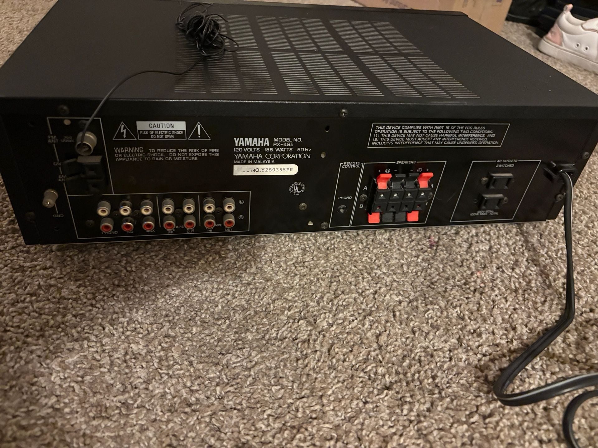 Yamaha Natural Sound Stereo Receiver RX-485 6