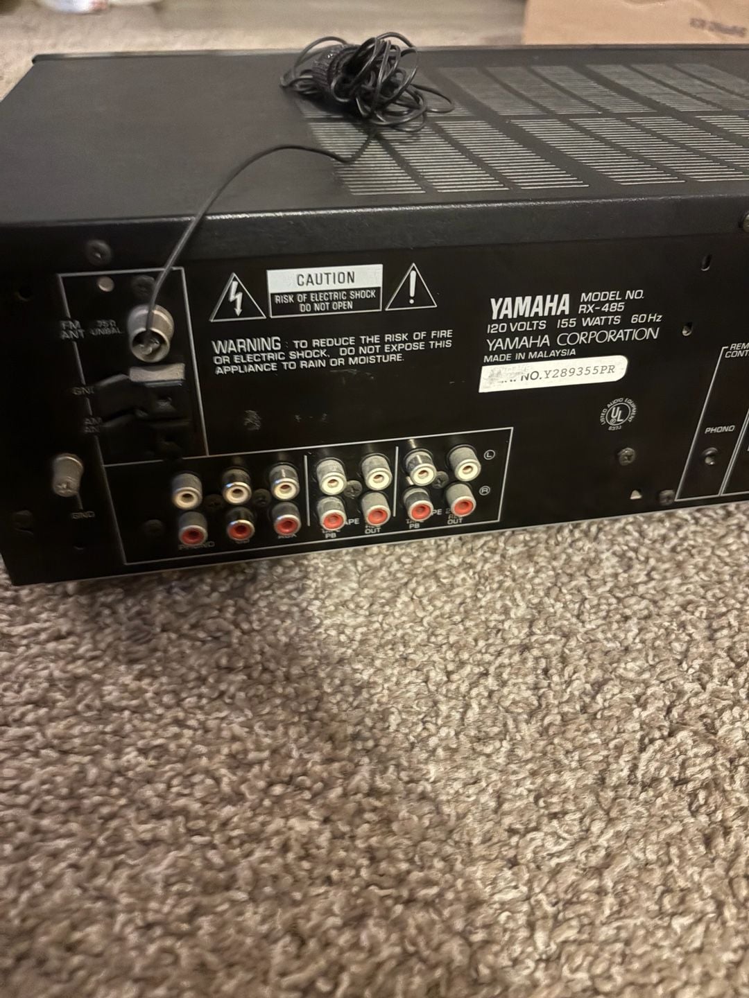 Yamaha Natural Sound Stereo Receiver RX-485 7